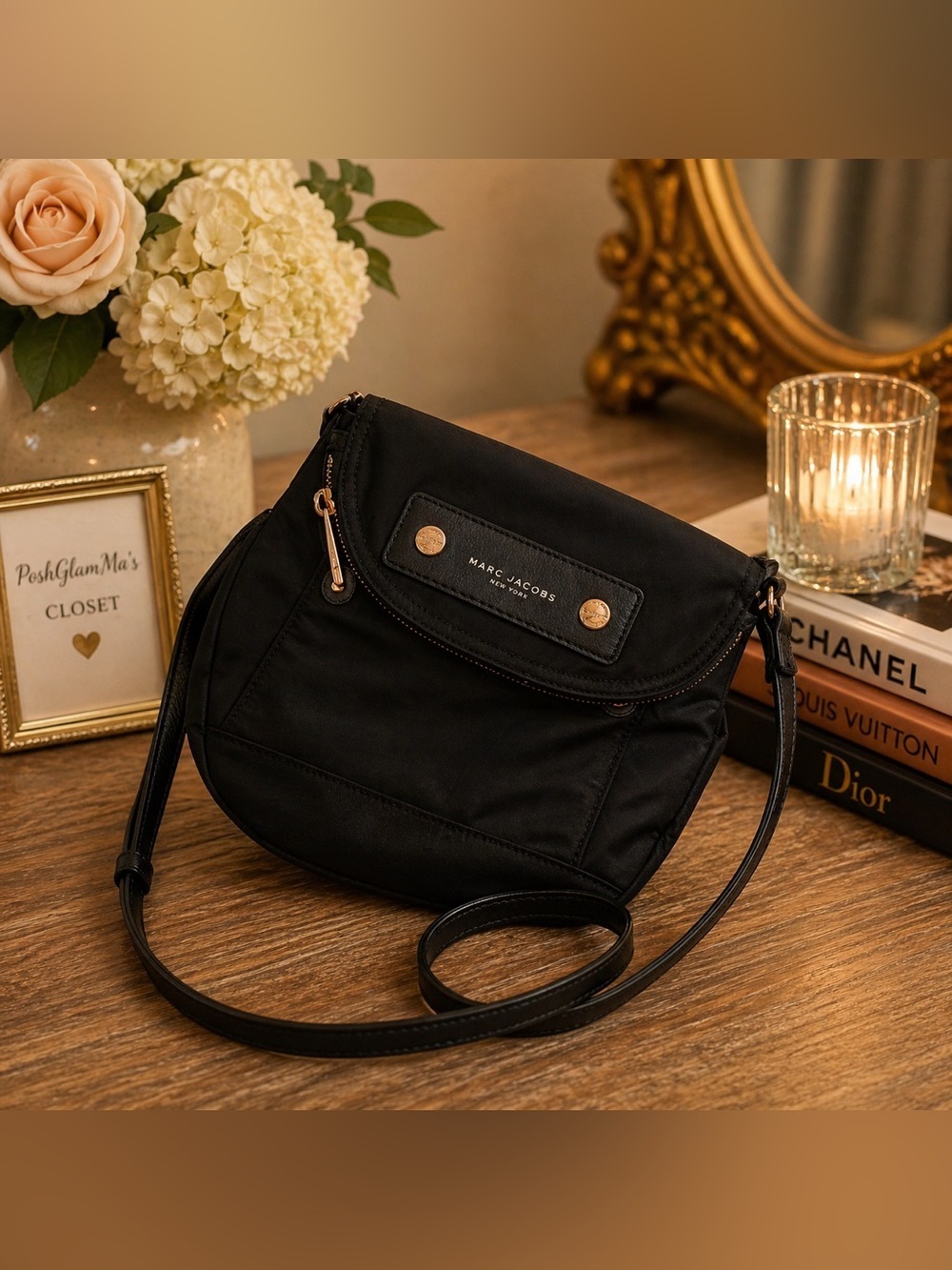 Marc Jacobs Black Nylon Crossbody Bag